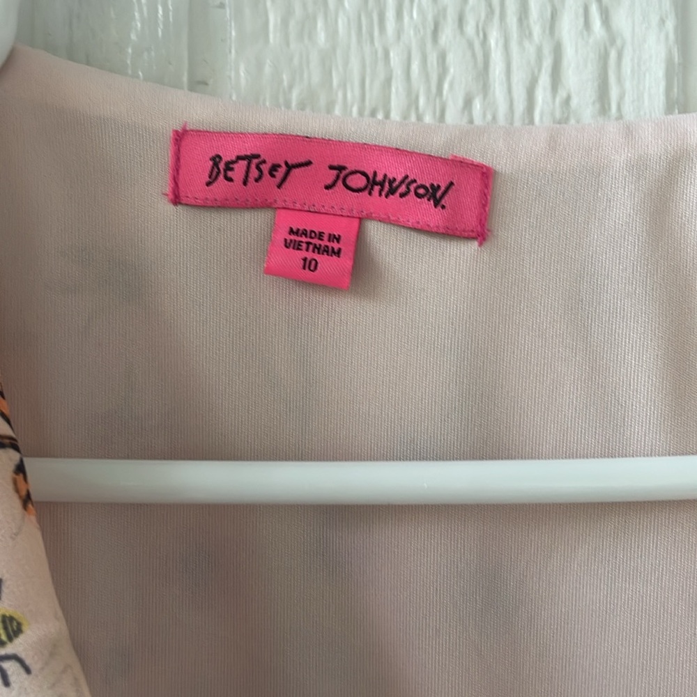 NWT Betsey Johnson Bug Garden wrap dress sz 10 - Picture 5 of 6